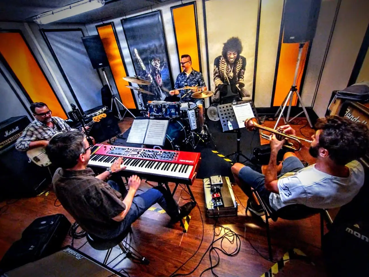 Prova d’ensemble in studio